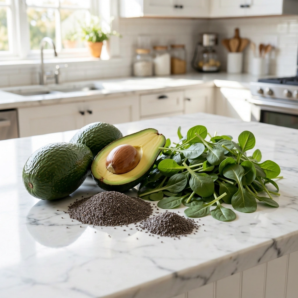 Frische gesunde Zutaten